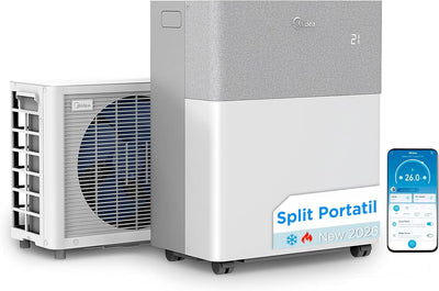 MIDEA Climatiseur PortaSplit Mobile Silencieux 4-in-1| 12000 BTU