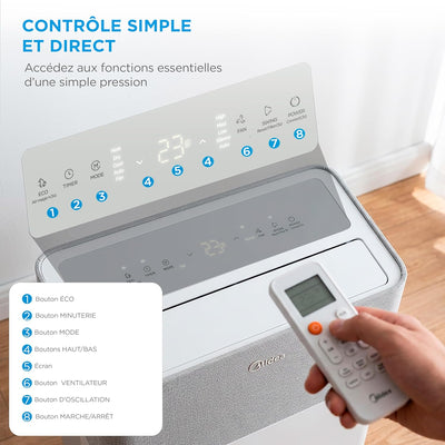MIDEA Climatiseur PortaSplit Mobile Silencieux 4-in-1| 12000 BTU