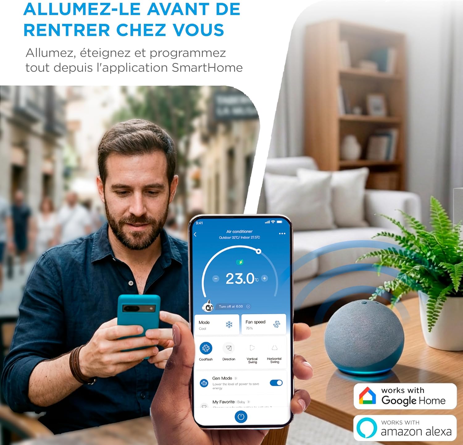 MIDEA Climatiseur PortaSplit Mobile Silencieux 4-in-1| 12000 BTU